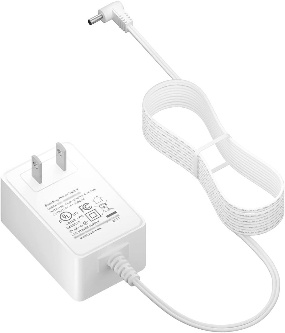 5V Charger for Infant Optics DXR-8 Pro / DXR8 Pro 5" DXR 8 3.2" Screen Parent Handheld Baby Monitor Unit 10ft Power Cord (2019 Version or Later) (NOT for Camera Unit)