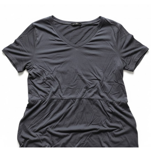 Black V-Neck Romper Small Loose Oversized Fit