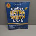 4 Pairs Wide Diabetic Socks for Men Women Plus Size,Lymphedema Socks,Socks for Swollen Feet and Ankles,Edema Socks,Loose Fit Socks,Non-Binding Socks,Bariatric Socks,Hospital Cast Socks-White