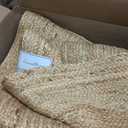 Hand Woven Jute Braided Rug, Round– Natural, Reversible Boho Entry Area Rugs for Kitchen, Living Room, Dining Room, Office I Farmhouse Indoor Decorative Floor Round Rug, 73.5" round