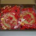 Honoson 2 Chinese New Year Hanging Decorations 2026 Electronic Firecrackers with LED Decorations Spring Festival Ornament Traditional Lucky Tassel Firecracker Decor for Home Door