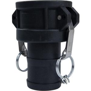 2 pcs Polypropylene Camlock Fittings (2"Type C) Cam lock Hose Fittings Standard Female Coupler x Hose End With Camlock Gasket Inside Camlock Fittings Poly (2")