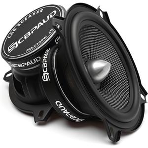 Upgrade 5.25" Car Speakers 300W Peak Power - High-Performance Carbon Fiber Cone Woofers, Bullet Head Design for Clear Bass & Stereo Sound - Suitable for Cars, Trucks, SUV, Home Theater, DIY(2-Pack)