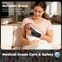 Medical-Grade Thumb Brace for Right & Left Hand,[Upgraded Breathable & Support] Thumb Spica Splint for Pain Relief, Adjustable Thumb Stabilizer for Arthritis, De Quervain's Tenosynovitis, Sprains, Trigger Finger (Black, M)