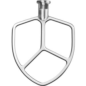 5.5-6QT Stainless Steel Flat Beater for KitchenAid Stand Mixer, Kitchen Aid Paddle Attachment Accessories/No coating/Dishwasher Safe Replacement for kitchenaid Professional 5 Plus and 600 Series Mixer