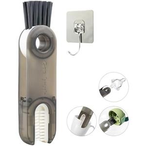 Grand Kitchen 3 in 1 Multifunctional Cleaning Brush - Cup Lid & Water Bottle Cleaning Tool (Gray)
