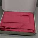 Horbaunal 5 Pcs Hot Pink Ruffle Duvet Cover Queen Size Soft Microfiber Shabby Chic Ruffled Duvet Cover Set, Vintage French Country Ruffle Bedding Set with Zipper Closure & Corner Ties, 90" x 90"