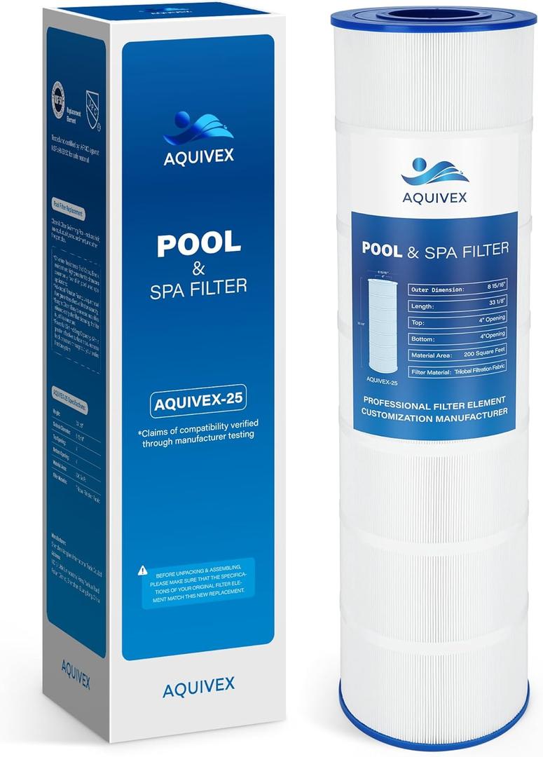 CS200 Jandy Pool Filter Cartridge, Compatible with Jandy CS200, R0462400, Pleatco PJANCS200, Ultral-B9, Filbur FC0823, Unicel C-8418, 1 Pack (200 Sq. Ft)