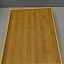 Fibogollo 2 Pack Bamboo Bed Tray Table with Folding Legs,Breakfast Trays,Serving Tray for Food and Snack,Laptop Trays for Working(Natural)