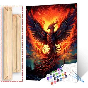 Graffitic American Snooker Paint by Number Billiard BallsDIY Acrylic Paintwork Kit for Adults Beginner Men Gaming Sport Art DIY Canvas Oil Paintings Arts Craft 16x20 Inch Home Decor Gift(DIY Frame)