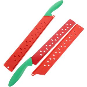 3pcs Stainless Steel Watermelon Knife for Fruit Slicing in Kitchen