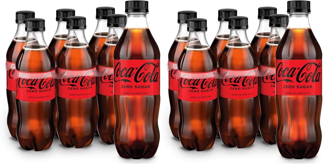 Coke Zero Sugar Diet Soda Soft Drink, 16.9 fl oz, 12 Pack, (BBD FEB 02 26)