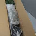 HOMCOM 5' Tall Pre-Lit Slim Noble Fir Artificial Christmas Tree with 110 Warm White LED Lights and 294 Tips, for Christmas Decoration, Green