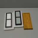 Amazon Basics Whetstone Knife Sharpening Stone Set, Double-sided 400/1000 and 3000/8000 Grit Stones, Flattening Stone with Angle Guide, Non-Slip Bamboo Base, 3 Count, Black & Grey