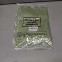 Set of 4 Cotton Linen Placemats, 13x19 Inch Scalloped Wavy Embroidery Placemat Double Layered Washable Rustic Rectangle Dinner Table Mats for Kitchen Wedding Home Party Decor(Sage Green)