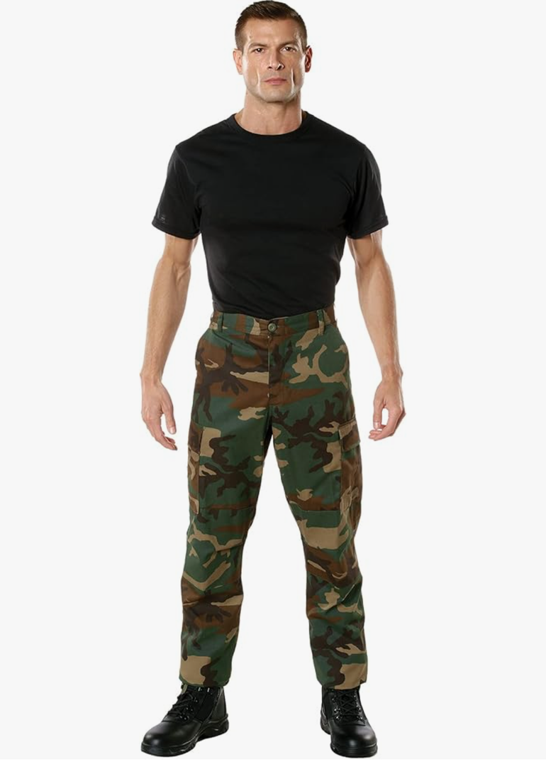 Rothco Camo Tactical BDU Pants Camo Cargo Pants, S