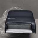 San Jamar Classic Element Paper Towel Dispenser Wall-Mounted Commercial Roll Dispenser, Fits All Core Sizes with Lever for Bathroom, Kitchens, and Restaurants, Plastic, Universal Paper, Black Pearl