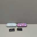 Weewooday 2 Pieces Eyeglasses Case Unicorn Hard Glasses Cases Sunglasses Protective Holder Christmas Glasses Sunglasses Gift for Kids Women Men Students, with Eyeglass Cleaning Cloth