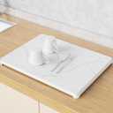 Stone Dish Drying Mat for Kitchen Counter, 11.6'' x 15.6'' Quick Drying Stone Mat with Rack,Diatomaceous Earth Mat for Dishes Bottles Cups, Non-Slip, Odor-free, Great Kitchen Essential Gadgets & Decor