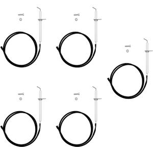 Charbrofire IG31B Igniter Kit Electrode Grill Replacement Parts for Members Mark Ignitor with Wire Kenmore BBQ-PRO Outdoor Gourmet Brinkmann and Others Ignition Ceramic Electrode Wire