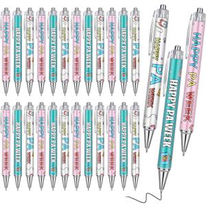 24 Pcs Nurse Doctor Gifts Ballpoint Pens Bulk for Men Women Black Ink Retractable Ballpoint Pen for Christmas Basket Stuffers Thank You Medical Assistant Student Worker Office Nurse Appreciation Gift