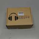 X5 Rechargeable & Portable FM Radio Headphones with Best Reception,LED Display,Soft Ear Muffs, FM Headset Radio Receiver for Meeting, Works, Hiking, Jogging (Black)