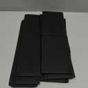 DIMJ Drawer Organizer - Small Clothes Organizer Set of 3, Drawer Dividers for Baby Clothes, Underwear, Socks, Bra, Belt, Tie - Black