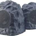 iHome IHRK-400-PR Wireless Outdoor Rock Speakers - Bluetooth 5.0, Waterproof IPX5, TWS Stereo Pairing, Portable for Garden & Patio, 10Hr Battery