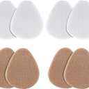 6 Pairs Felt Foot Pads Cushions Metatarsal Pads Ball of Foot Cushion Invisible Forefoot Pad Self Adhesive Shoe Inserts Insoles for Women Men