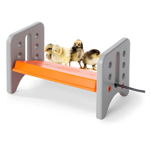 K&H Pet Products Chicken Brooder Heater for Chicks Ducklings, Adjustable Heating Plate for Brooder Boxes, Warms up to 15 Chicks, Chicken Coop Poultry Heating with Safety Light, Small 25 Watts SMALL