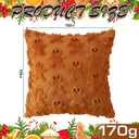 2 Pcs Christmas Gingerbread Man Throw Pillow Covers 18x18 Inch Double Sided Gingerbread Man Christmas Decorations Outdoor Winter Holiday Xmas Throw Pillow Case for Home Sofa Couch Room Decor