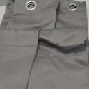 NICETOWN Grey Blackout Patio Sliding Door Curtains 84 inch Length, Grommet Room Divider Thermal Insulated Curtain Drapes for French Door/Living Room (Gray, W100 x L84, 1 Panel)