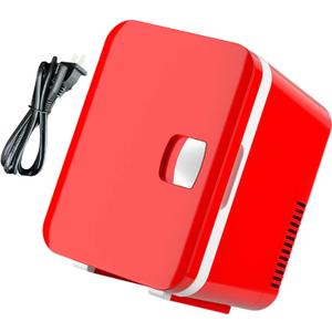 Compact 6L Small Refrigerator,Small Coolers Warmer, Mini Freezer, Mini Cooler,Electric Cooler,Easy To Carry for Food Drinks Skincare for Home Travel & Office Use