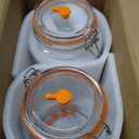 1 Gallon Fermentation Jars with Weights & Airlocks, Fermenting Kit for Sauerkraut, Kimchi, Kombucha and Pickles, 2 Pack