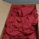 CozyLux King Size Comforter Set Dark Red, 7 Pieces Bed in a Bag King Comforter Set with Sheets, Bedding Set with Down Alternative Comforter, Fitted Sheets, Flat Sheets, Pillow Shams and Pillowcases