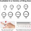 Smart Ring for Women & Men, Fitness Tracker Ring with Heart Rate Monitor, HRV, Sleep Tracking, No Subscription Fee, 10ATM Waterproof Activity Ring for iPhone & Android (Rose Gold, #12)