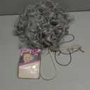 5 Pcs Old Lady Wig and Accessories,Grey Grandma Wigs,Old Lady Wig Costume Set for Halloween Party,Old Woman Cosplay