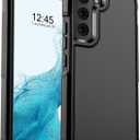 Designed for Samsung Galaxy S22 Case, [Military Drop Protection] [Dual Layer Structure Design] Heavy Duty Shockproof Non-Slip Phone Cover for Galaxy S22, Black