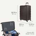 SWISSGEAR Signature Hardside Expandable Checked Large Spinner Luggage, ABS Construction, TSA-Friendly Lock, Chocolate, 27-Inch