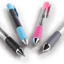TUL Gel Pens, Retractable, Medium Point, 0.7 mm, Gray Barrel, Black Ink, Pack Of 12