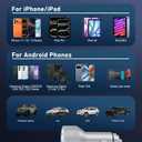 WODENTA for iPhone 17/16/15 Pro Max Car Charger, 67W 3-Port Fast USB C Car Charger Power Cigarette Lighter Adapter with 3FT USB C to C Cable for iPhone 17/17 Pro/Air/17e/16/15 Pro Max/Plus/16e, iPad