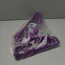 Purple Velvet Kids Hangers 20 Pack, 10.83" Non-Slip Baby & Toddler Hangers for Clothes, Space-Saving Slim ABS Plastic with 360 Swivel Hook & Notched Shoulders, Up to 10 lb Capacity