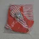 PUMA Women's Everyday Stripe Pique Polo (Large, White Glow-salmon)