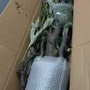 7.2ft Artificial Olive Tree (85in) with Plastic Nursery Pot Faux Olive Silk Tree, Fruits Fake Plant for Office House Farmhouse Living Room Home Decor (Indoor/Outdoor)