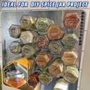 16 Pack Disc Magnets, Black Round Magnets, Magnetic Discs with Adhesive Backing, Adhesive Magnetic Buttons, Adhesive Magnet for Fridge, Office, Home, Garage,Refrigerator