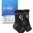 Plantar Fasciitis Sleeve - Plantar Fasciitis Relief, Plantar Fasciitis Socks, Ankle Compression Sleeve, Ankle Support for Women, Plantar Fasciitis Brace, Ankle Sleeve, Ankle Support Men (XX-Large, Black)