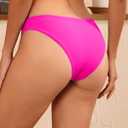 Tempt Me Women Low Rise Bikini Bottoms - Moderate Coverage Bathing Suit Bottoms Low Waisted Swimsuit Bottoms Brief 2025 (Pink, M)