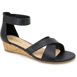 XOXO Women's Alisha Heeled Sandal (10, Black)
