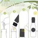 Havawish 50 Pcs 5oz Homemade Olive Oil Glass Bottles Hot Sauce Bottles with Leak Proof Screw Cap Funnel Bottle for Storing Homemade Olive Oil Wedding Baby Shower Holiday Gifts Favors(Clear)