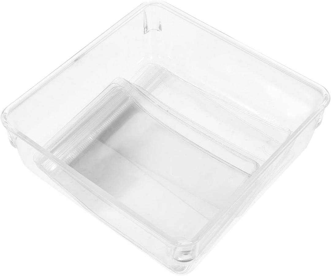 Veemoon 1set Transparent Jewelry Storage Bag for Earrings Necklaces and Capacity Organizer with Box - Design for and Use (15X15X5CM)